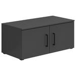 AUFSATZSCHRANK 80/35/40 cm  - Schwarz/Graphitfarben, MODERN, Holzwerkstoff/Kunststoff (80/35/40cm) - Carryhome