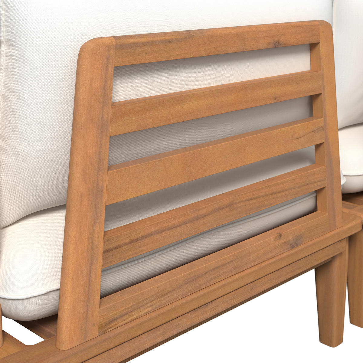 LOUNGEGARNITUR   80/65/80 cm Akazie massiv  - Beige/Akaziefarben, MODERN, Holz (80/65/80cm) - Ambia Garden