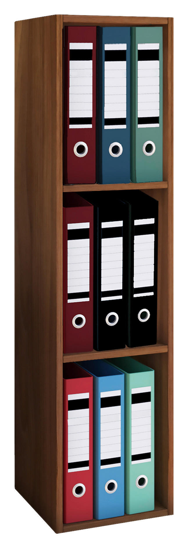 AKTENSCHRANK 34/107/29 cm  - Nussbaumfarben, Modern, Holzwerkstoff (34/107/29cm) - MID.YOU