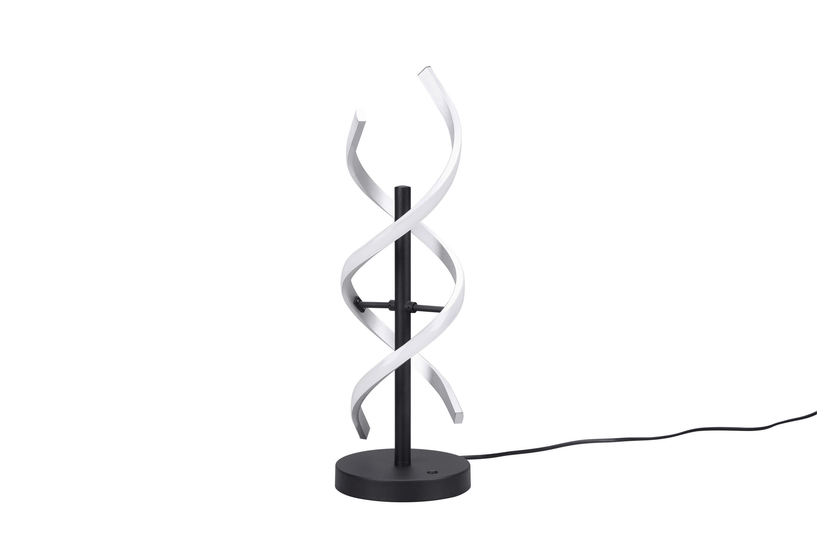 LED-TISCHLEUCHTE Sequence 16/48,5 cm   - Schwarz/Alufarben, Design, Metall (16/48,5cm) - Trio Leuchten
