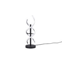 LED-TISCHLEUCHTE 16/48,5 cm   - Schwarz/Alufarben, Design, Metall (16/48,5cm)