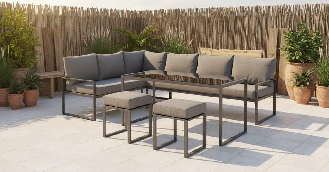Set Dining Lounge 16 piese 172/245 cm