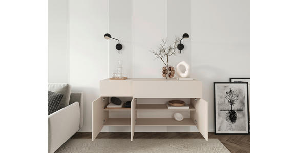 SIDEBOARD Newniq  in 150/75/42 cm  - Kaschmir, Design, Holzwerkstoff (150/75/42cm) - Hom`in