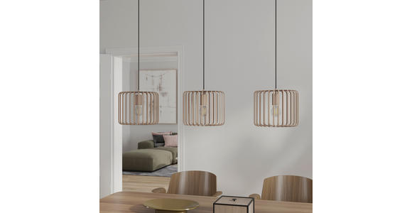 HÄNGELEUCHTE 110/25/120 cm - Sandfarben, KONVENTIONELL, Metall (110/25/120cm) - Novel