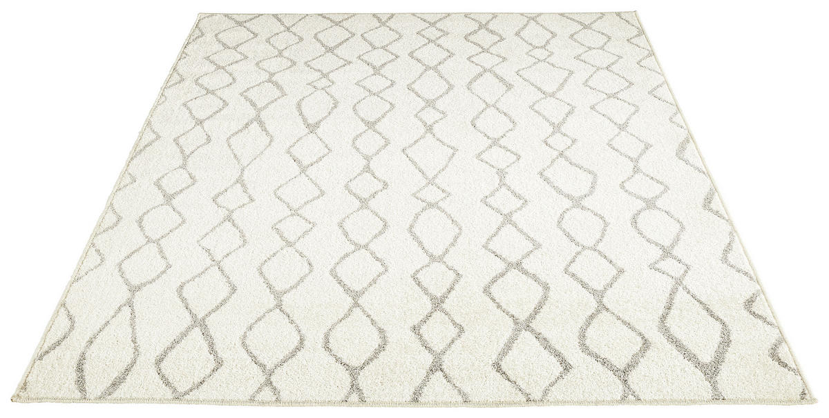 WEBTEPPICH 160/235 cm Creme, Grau  - Creme/Grau, Basics, Textil (160/235cm)