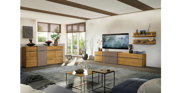 SIDEBOARD Taupe, Wildeiche  180/91/47 cm  - Taupe/Wildeiche, Design, Holz/Holzwerkstoff (180/91/47cm) - Novel