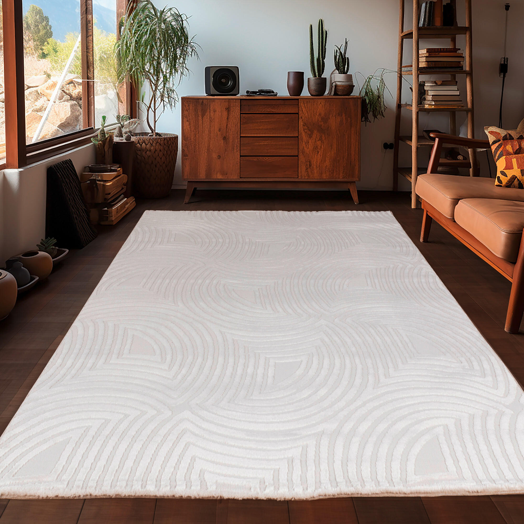 WEBTEPPICH 80/150 cm Sahara Creme  - Creme, Design, Textil (80/150cm) - Novel