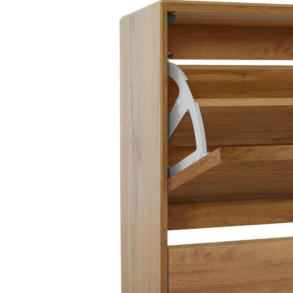 SCHUHSCHRANK Eiche Wotan  - Eiche Wotan, Design, Holzwerkstoff (89/125/24cm) - Livetastic