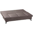 SCHLAFSOFA Cord Taupe  inkl. Bettkasten, Schlaffunktion, Armteilverstellung  - Taupe/Schwarz, Design, Textil/Metall (200/85/90cm) - Novel