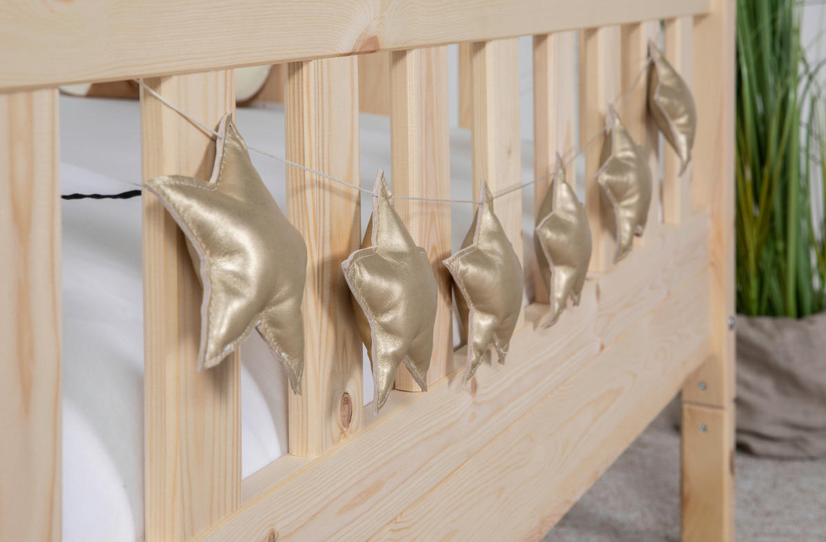 AUSZIEHBETT 100/200 cm  in Naturfarben  - Naturfarben, MODERN, Holz/Textil (100/200cm) - MID.YOU