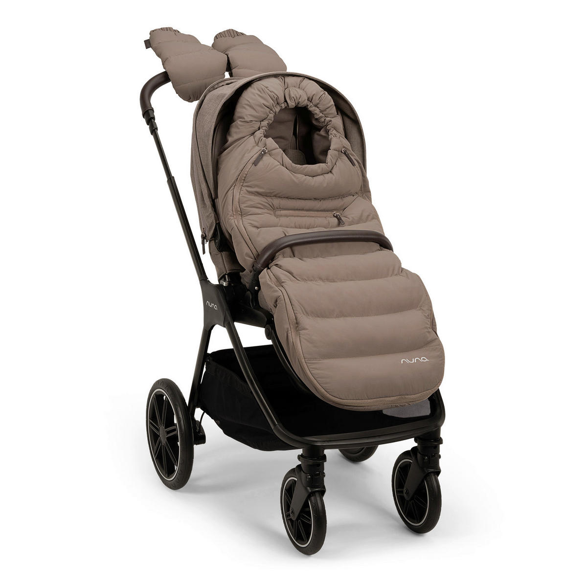 KINDERWAGENSET  TRIV lx Cedar  Cedar  - Sandfarben/Schwarz, Basics, Kunststoff/Metall (96/58/109cm) - Nuna