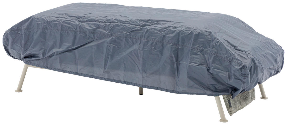 GARTENBANK 199/78/81 cm  in Taupe, Hellgrau  - Taupe/Hellgrau, Design, Textil/Metall (199/78/81cm) - Zebra 