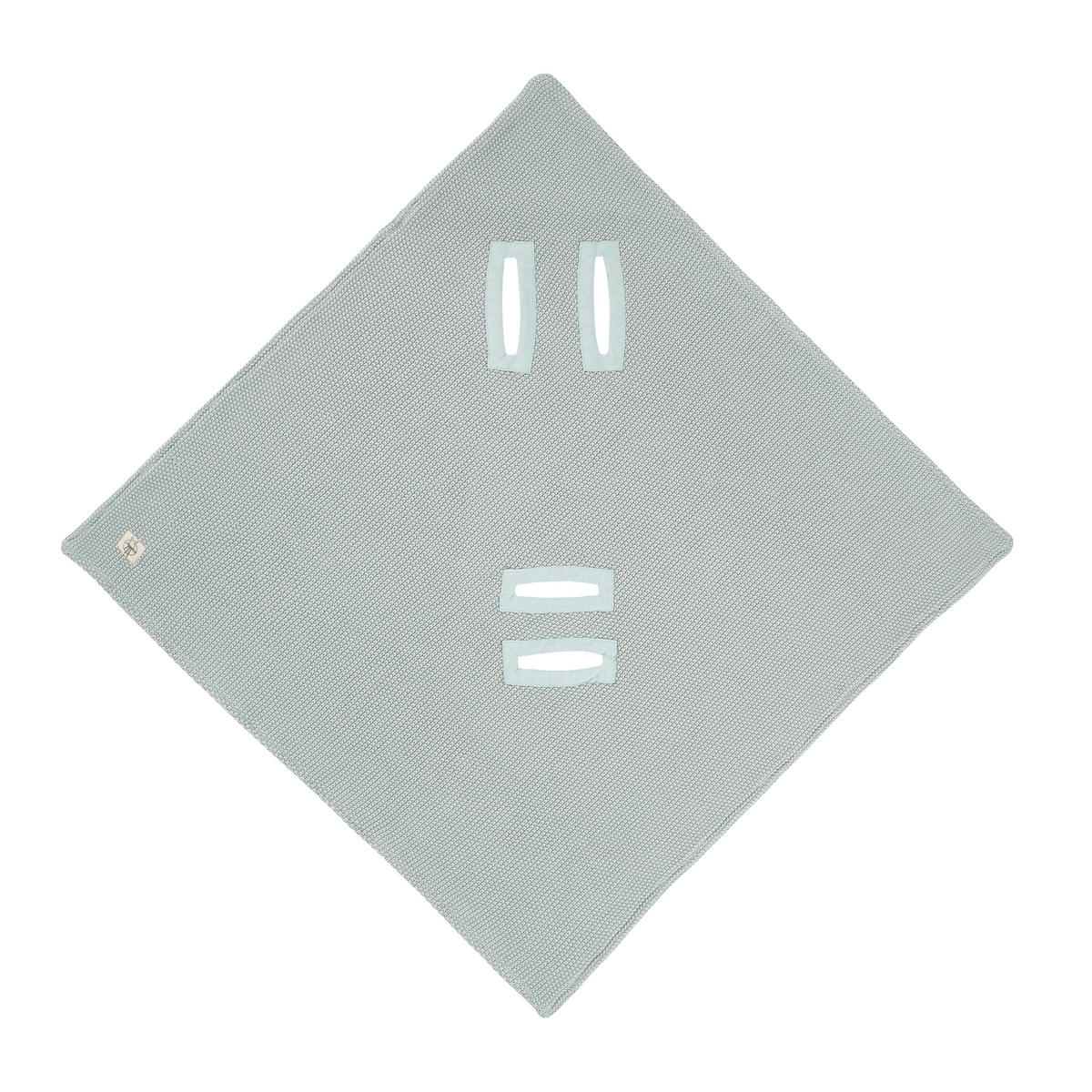 EINSCHLAGDECKE      - Grau/Mintgrün, Basics, Textil (78/0,5/78cm) - Lässig