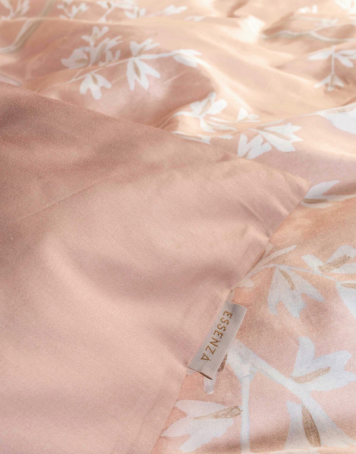 BETTWÄSCHE 2-teilig Lucienne Satin 155/220 cm  - Hellrosa, KONVENTIONELL, Textil (155/220cm) - Essenza