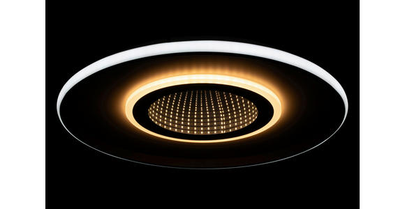 LED-DECKENLEUCHTE 50/5,5 cm   - Schwarz/Weiß, Trend, Kunststoff/Metall (50/5,5cm) - Novel