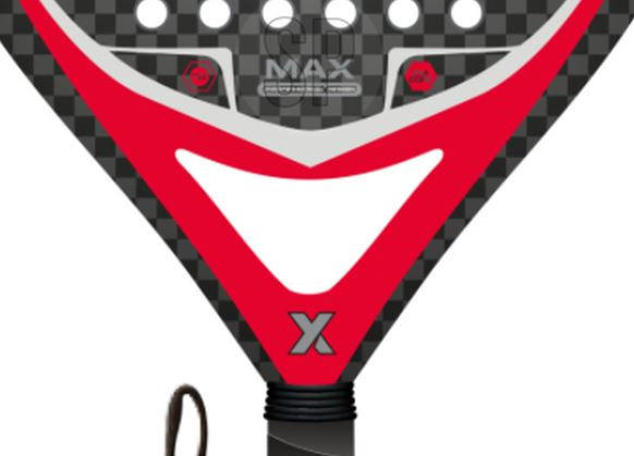 PADEL SCHLÄGER ROT - Rot/Schwarz, KONVENTIONELL, Kunststoff (37/26/3,5cm)