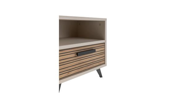 NACHTKÄSTCHEN 50/55/41 cm in Kaschmir - Kaschmir/Anthrazit, KONVENTIONELL, Holzwerkstoff/Kunststoff (50/55/41cm) - Xora