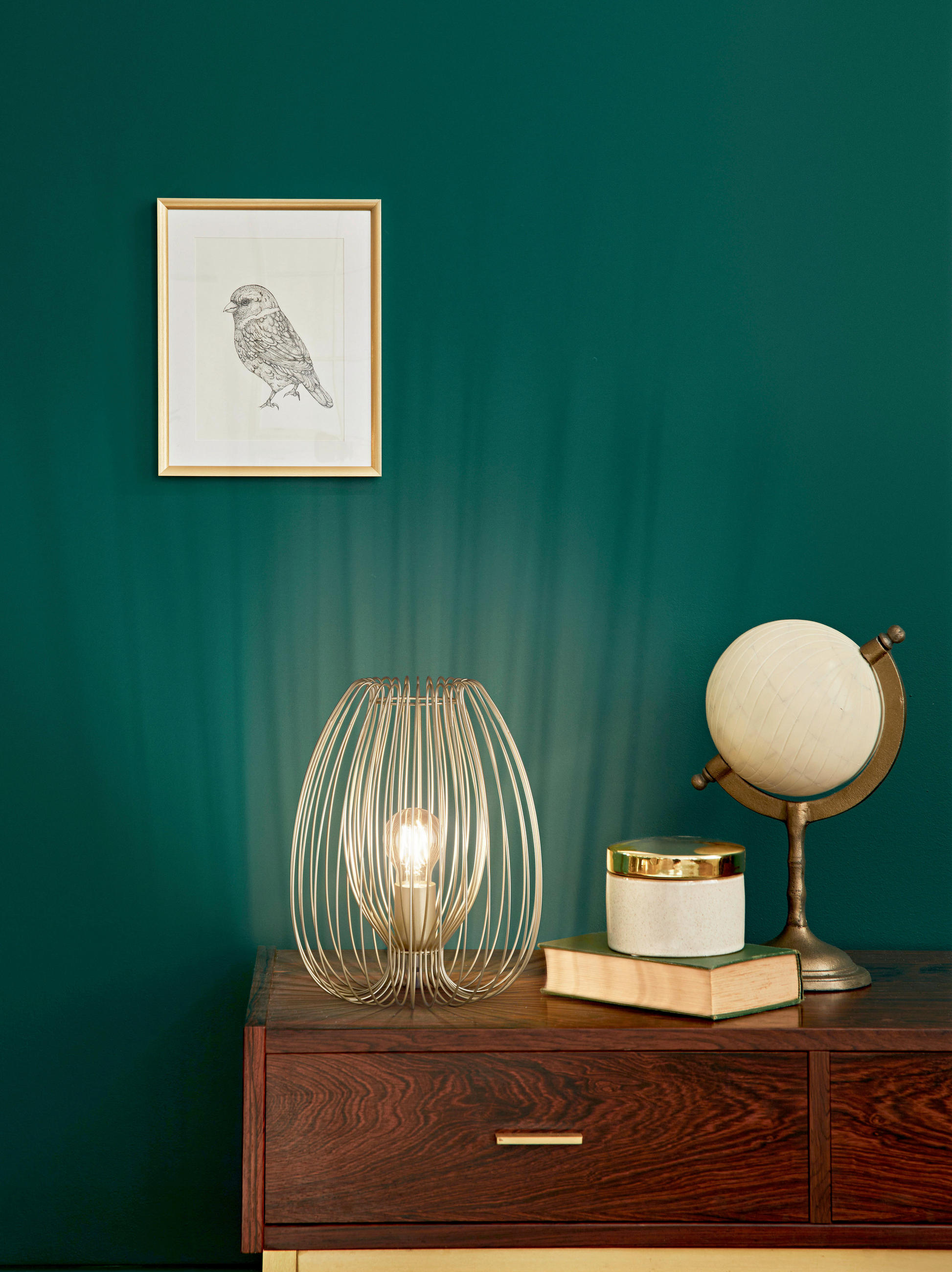 TISCHLEUCHTE 25/31 cm   - Goldfarben, Design, Metall (25/31cm) - Fabas Luce