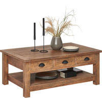 COUCHTISCH in Holz 115/70/45 cm  - Silberfarben/Braun, Trend, Holz/Metall (115/70/45cm) - Ambia Home