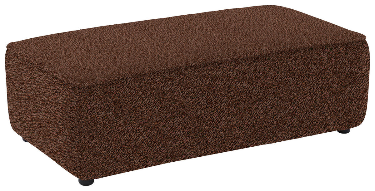 ECKSOFA in Flachgewebe Braun  341/164 cm  - Schwarz/Braun, Design, Kunststoff/Textil (341/164cm) - W.Schillig