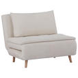 SCHLAFSOFA Cord Beige  - Beige/Naturfarben, Design, Holz/Textil (105/80/90cm) - Carryhome