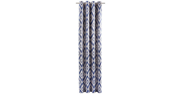 ÖSENSCHAL MANTIS blickdicht 140/245 cm - Blau/Creme, Design, Textil (140/245cm) - Dieter Knoll