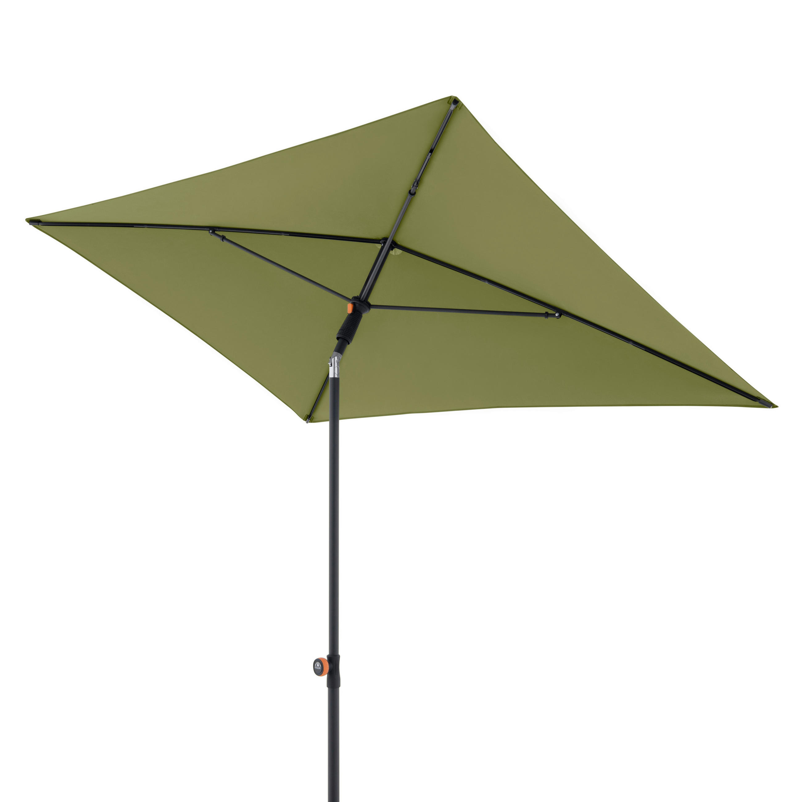 SONNENSCHIRM  190/125 cm  - Anthrazit/Grün, Basics, Textil/Metall (190/125cm) - Doppler