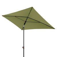 SONNENSCHIRM  190/125 cm  - Anthrazit/Grün, Basics, Textil/Metall (190/125cm) - Doppler