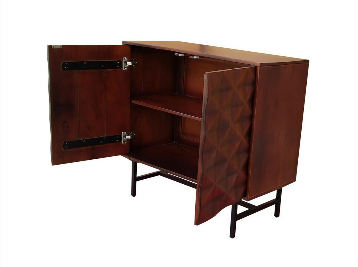 KOMMODE  in 85/80/40 cm  - Schwarz/Braun, KONVENTIONELL, Holz/Kunststoff (85/80/40cm) - Livetastic