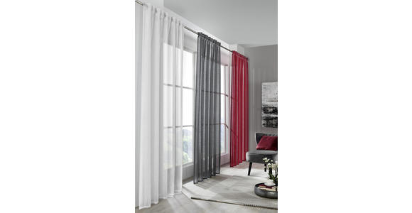FERTIGVORHANG halbtransparent - Weiß, Basics, Textil (140/245cm) - Esposa