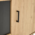 KOMMODE  in 110/78/40 cm  - Eichefarben/Schwarz, LIFESTYLE, Holzwerkstoff/Metall (110/78/40cm) - Xora