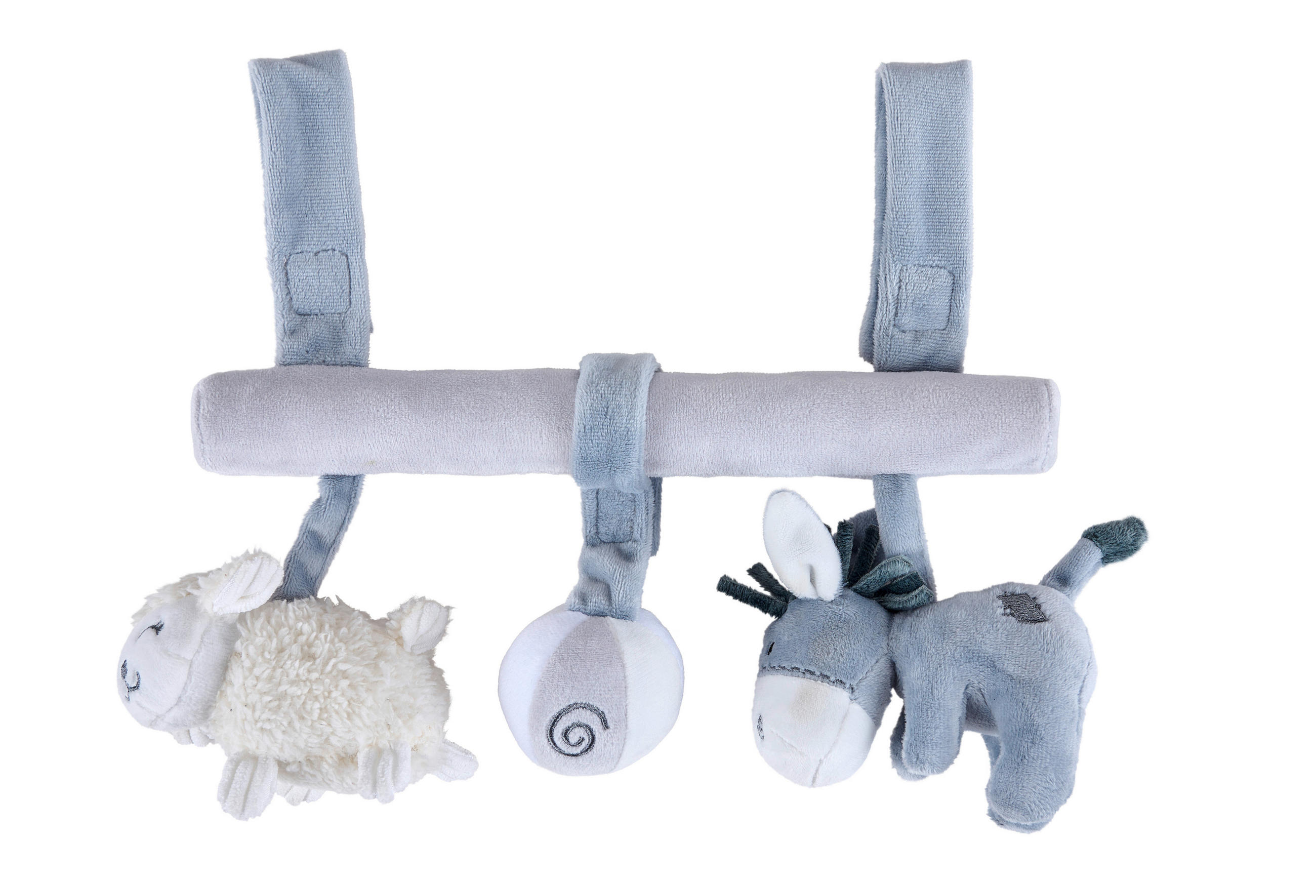 OBLOUK S HRAČKAMI DO VAJÍČKA - bílá/krémová, Basics, textil (28cm) - Patinio