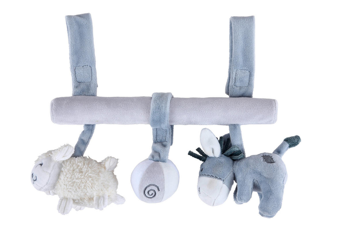 MOBIL TILL BABYSKYDD  - vit/cremefärgad, Basics, textil (28cm) - Patinio