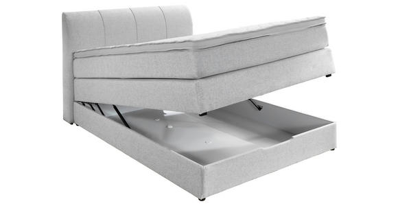BOXSPRINGBETT 140/200 cm  in Silberfarben  - Silberfarben, KONVENTIONELL, Textil (140/200cm) - Carryhome