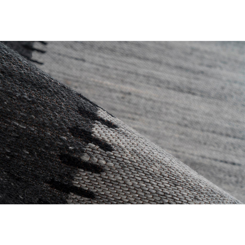 Thumbnail - Flachwebeteppich Phoenix 310 Grau / Anthrazit, Anthrazit, Grau, Textil, Patchwork, rechteckig, 200x290 cm, pflegeleicht,...