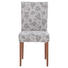 STUHL Flachgewebe Buche massiv Grau, Nussbaumfarben - Nussbaumfarben/Grau, Design, Holz/Textil (48/100/76cm)
