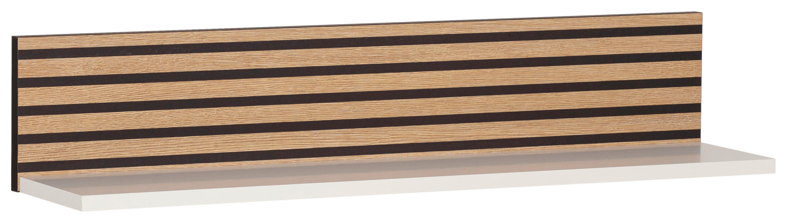 REGAL Weiß, Eichefarben - Eichefarben/Weiß, MODERN, Holzwerkstoff (80/15,7/17,3cm) - MID.YOU