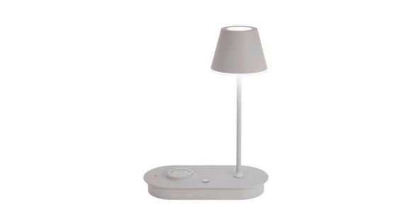 LED-TISCHLEUCHTE 25/12/33 cm - Grau, Design, Kunststoff/Metall (25/12/33cm) - Novel