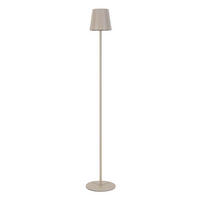 AKKU-STEHLEUCHTE 22/130 cm    - Sandfarben, Design, Kunststoff/Metall (22/130cm) - Novel