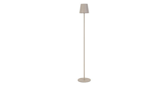 AKKU-STEHLEUCHTE 22/130 cm - Sandfarben, Design, Kunststoff/Metall (22/130cm) - Novel