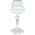 AKKU-TISCHLEUCHTE 12/26 cm  - Klar, KONVENTIONELL, Kunststoff (12/26cm) - Novel