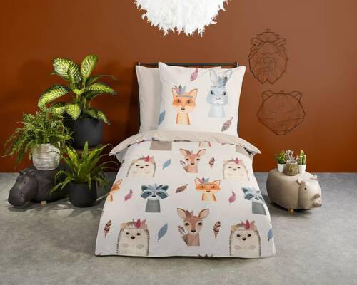 JUGENDBETTWÄSCHE Rave Renforcé 135/200 cm  - Multicolor, Design, Textil (135/200cm)