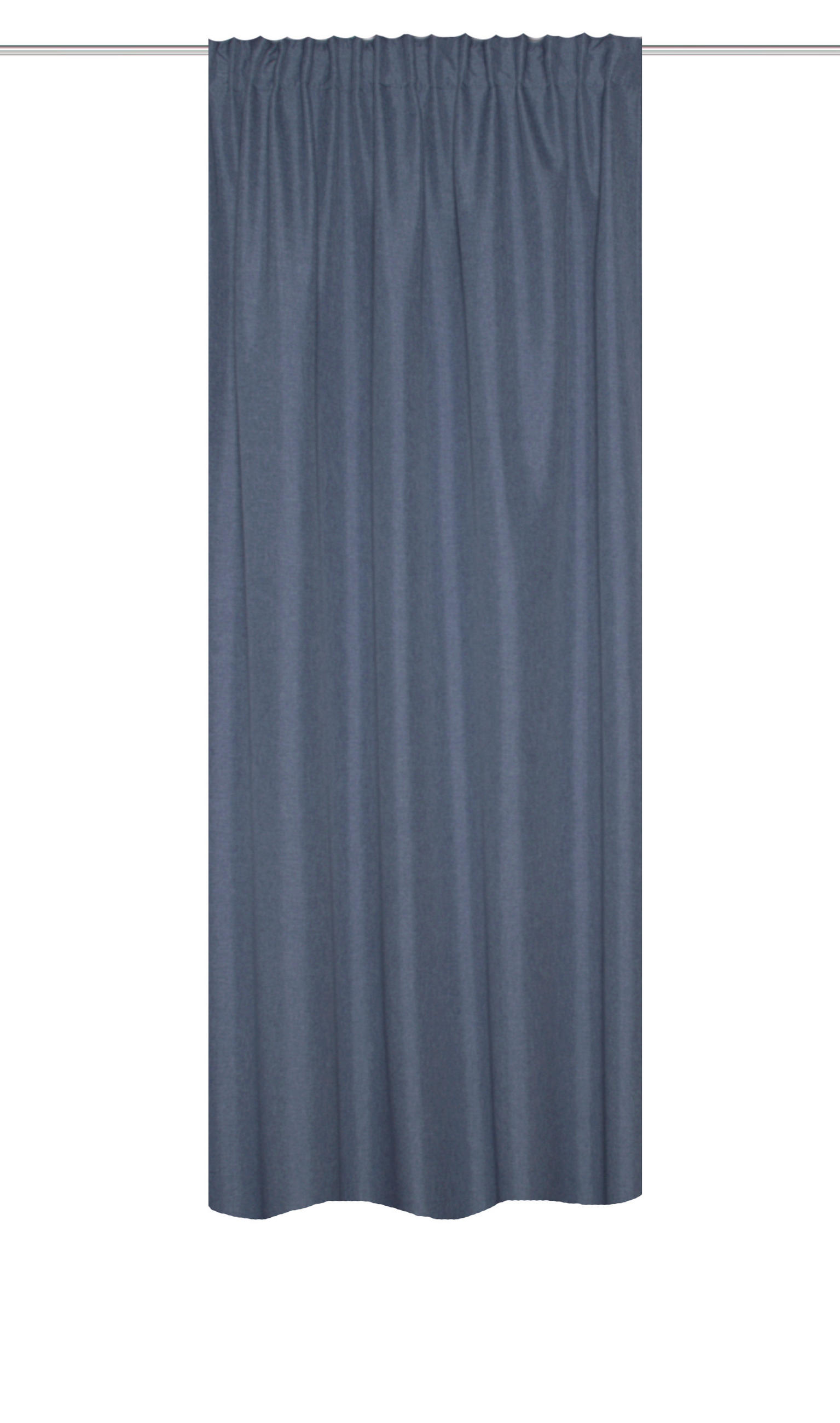 WÄRMESCHUTZVORHANG ESKIMO blickdicht 135/225 cm   - Blau, Basics, Textil (135/225cm)
