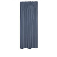 WÄRMESCHUTZVORHANG ESKIMO blickdicht 135/225 cm   - Blau, Basics, Textil (135/225cm)