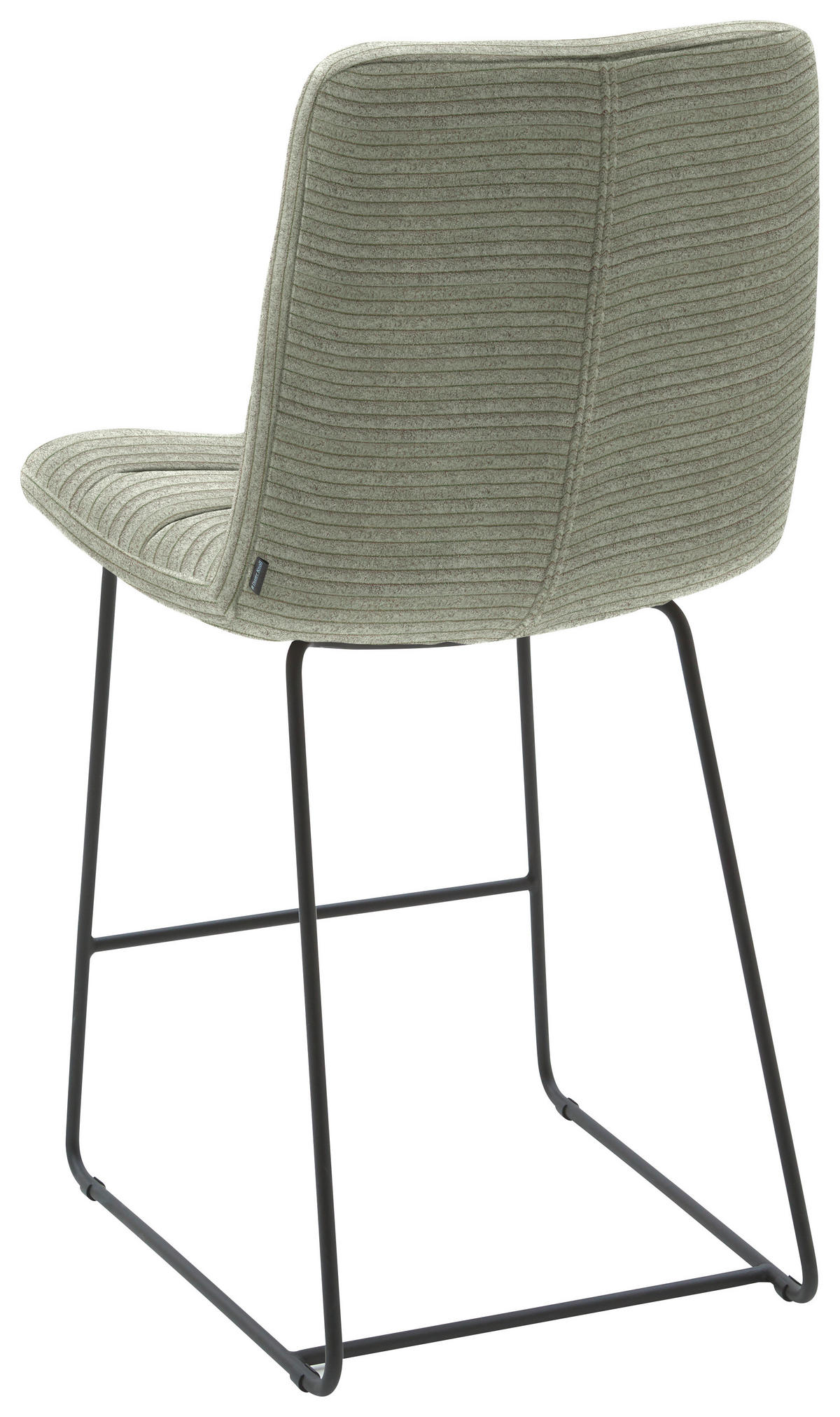 TRESENSTUHL in Graugrün  - Schwarz/Graugrün, Design, Textil/Metall (52/106/66cm) - Dieter Knoll
