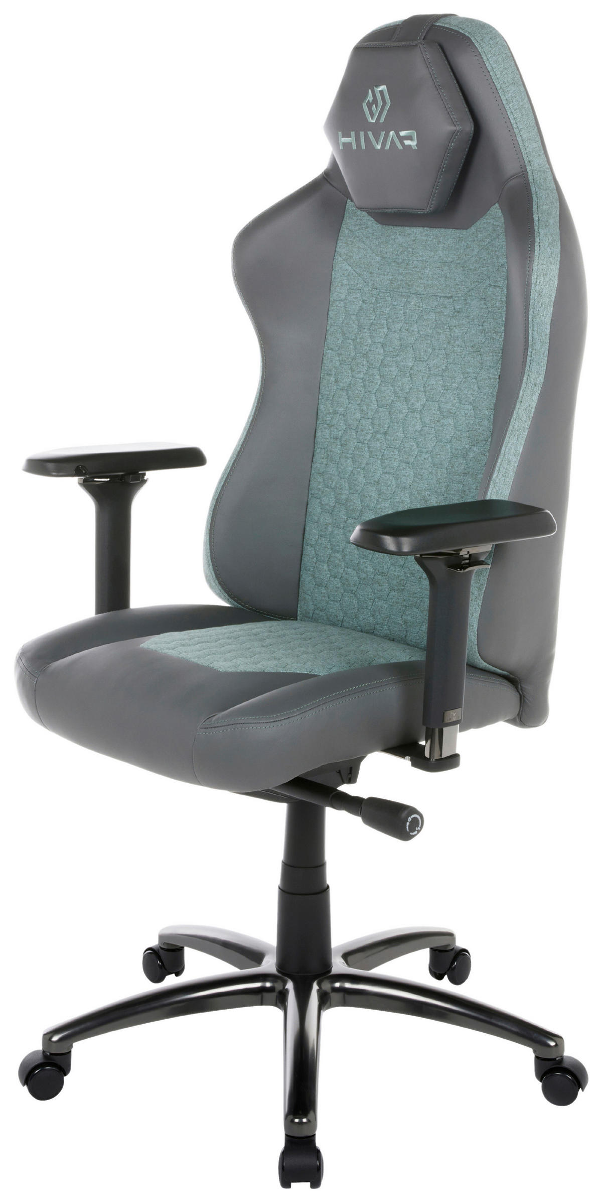 ORBICAL Aurora Obsidian Grau, Schwarz, Türkis, Schwarz Hochglanz Metall, Textil   - Türkis/Schwarz Hochglanz, LIFESTYLE, Textil/Metall (79/142/77cm) - HIVAR