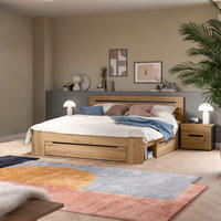 SCHLAFZIMMER Grau, Eiche Artisan  - Eiche Artisan/Grau, MODERN, Holzwerkstoff (284/87/205cm) - MID.YOU