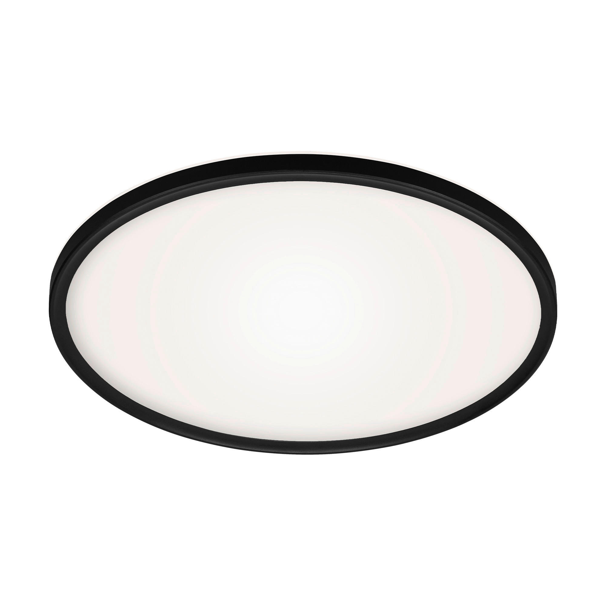 LED-PANEEL  - Schwarz, Design, Kunststoff (42/2,9cm)