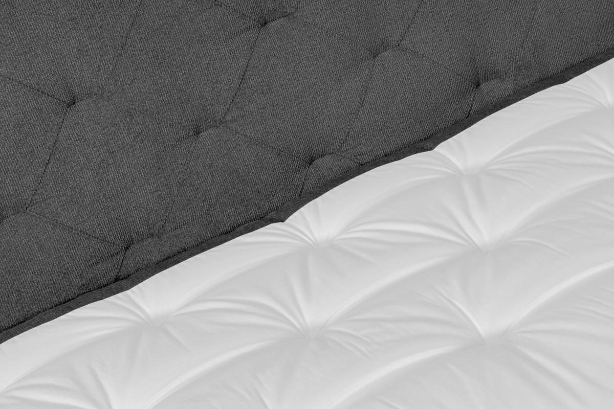 BOXSPRINGBETT 140/200 cm  in Anthrazit  - Eichefarben/Anthrazit, Konventionell, Holz/Textil (140/200cm) - Welnova