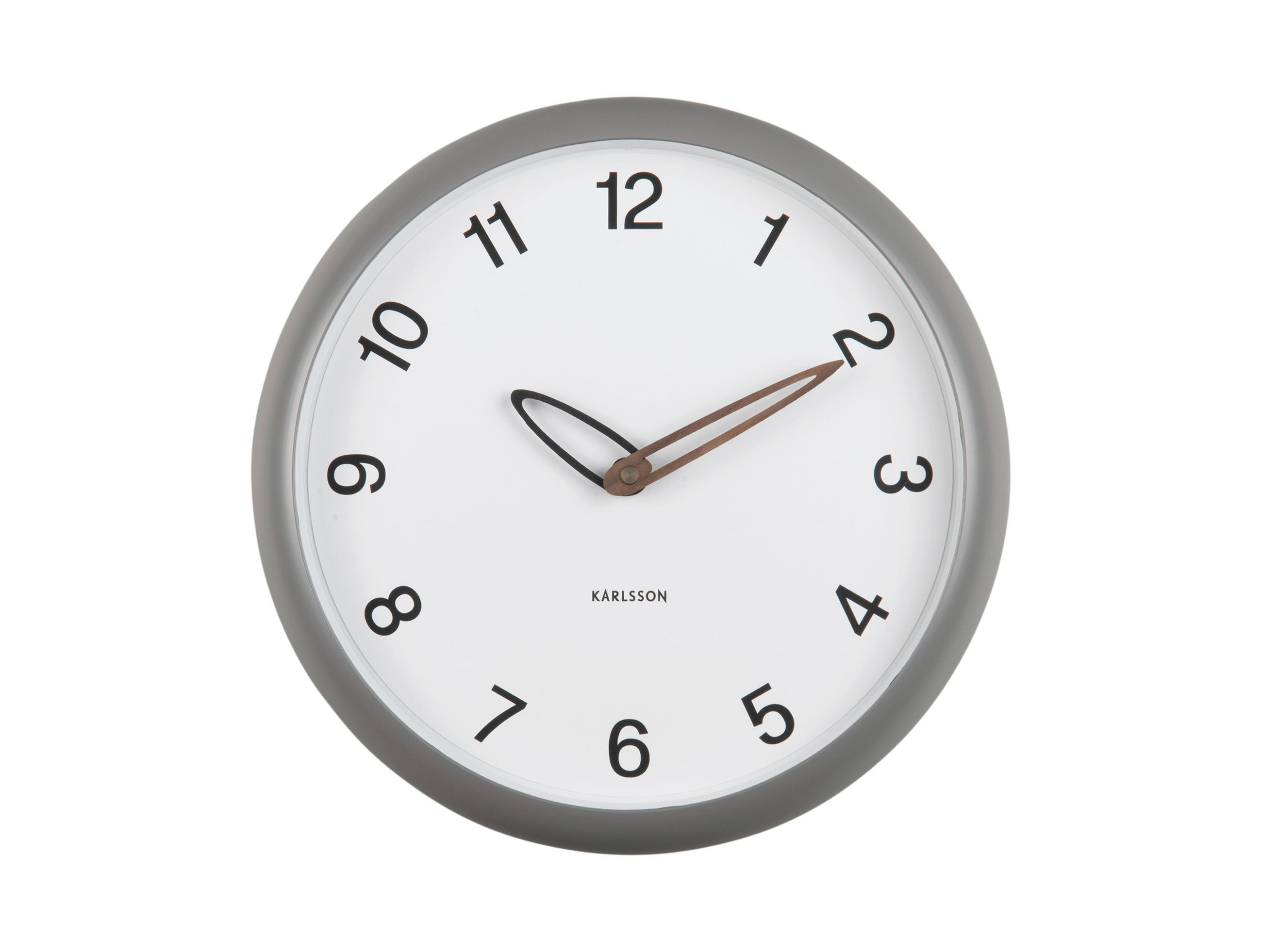 WANDUHR Dunkelgrau  - Dunkelgrau, Basics, Kunststoff (30cm) - Karlsson